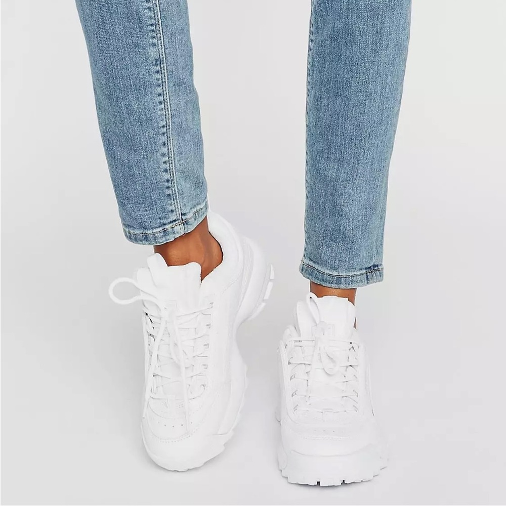 Fila Disruptor White Chunky Dad Sneakers sz 10